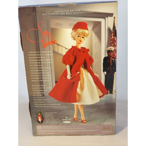 NEW 1997 Barbie Doll Silken Flame 1962 collector edition Blonde NIB 18449 Mattel - Picture 3 of 7